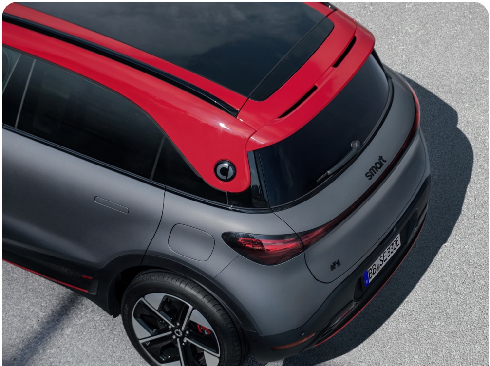 Techo y alerón en Smart #1 Brabus